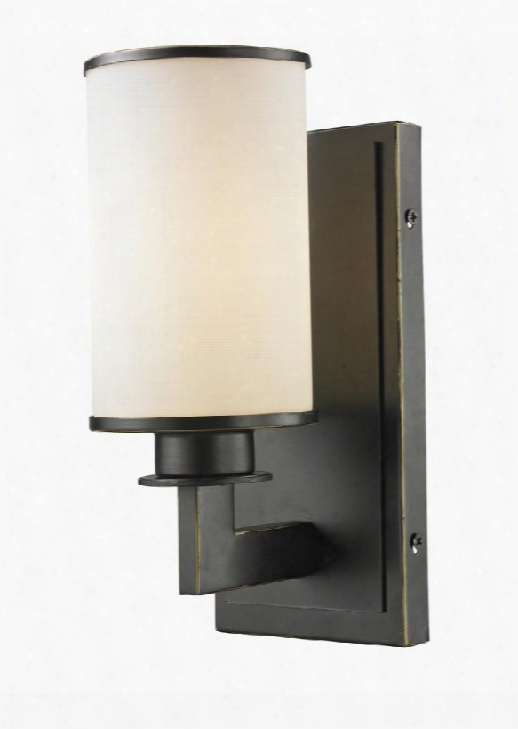 Savannah 413-1s 4.5" 1 Light Wall Sconce Midcentury Modern Art Modernehave Steel Frame  With Olde Bronze Finish In Matte