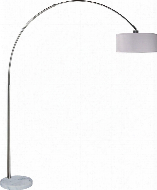 Scot L76938wh Arch Lamp With Contemporry Style Metal Height: 81& Quot; Max Watt: 100w Or 23w Cfl In