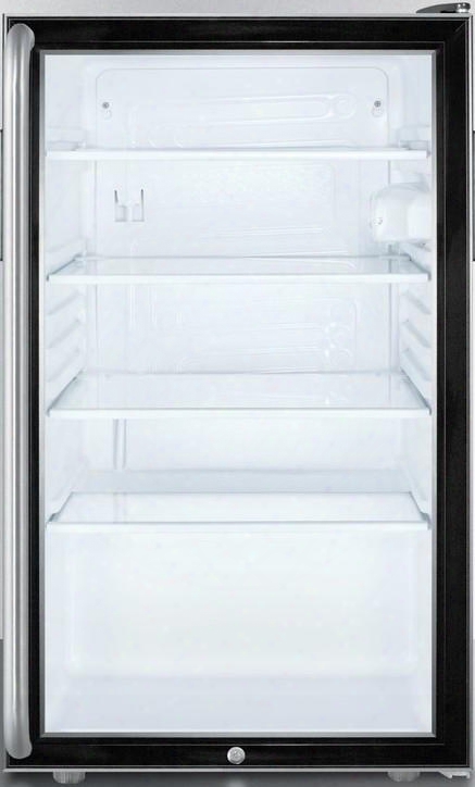 Scr500blbi7shada 20" Commercially Approved Refrigerator 4.1 Cu. Ft. Capacity Ada Compliant Factory Installed Lock Automatic Defrost Adjustable Glass
