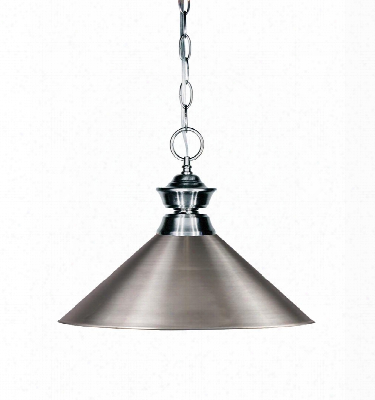 Shark 100701gm-mbn 14.25" 1 Light Pendant Novelty Whimsical Billiardhave Steel Frame With Gun Metal Finish In Brushed