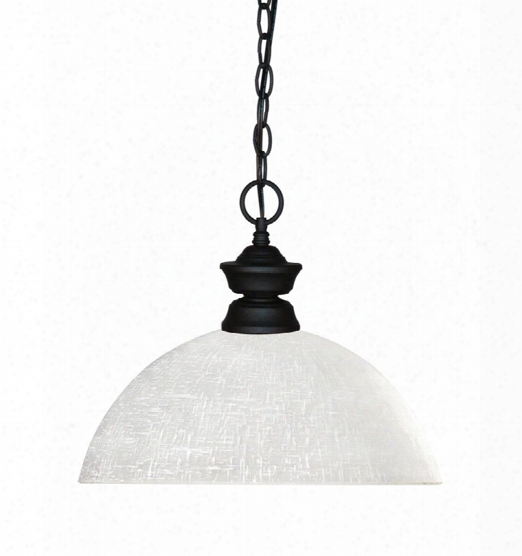 Shark 100701mb-dwl14 13.5" 1 Light Pendant Novelty Whimsical Billiardhave Steel Frame With Matte Black Finish In White