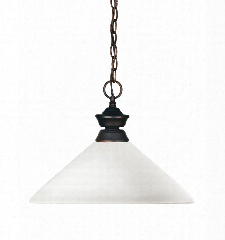 Shark 100701ob-amo14 13.75" 1 Light Pendant Novelty Whimsical Billiardhave Steel Frame With Olde Bronze Finish In Matte