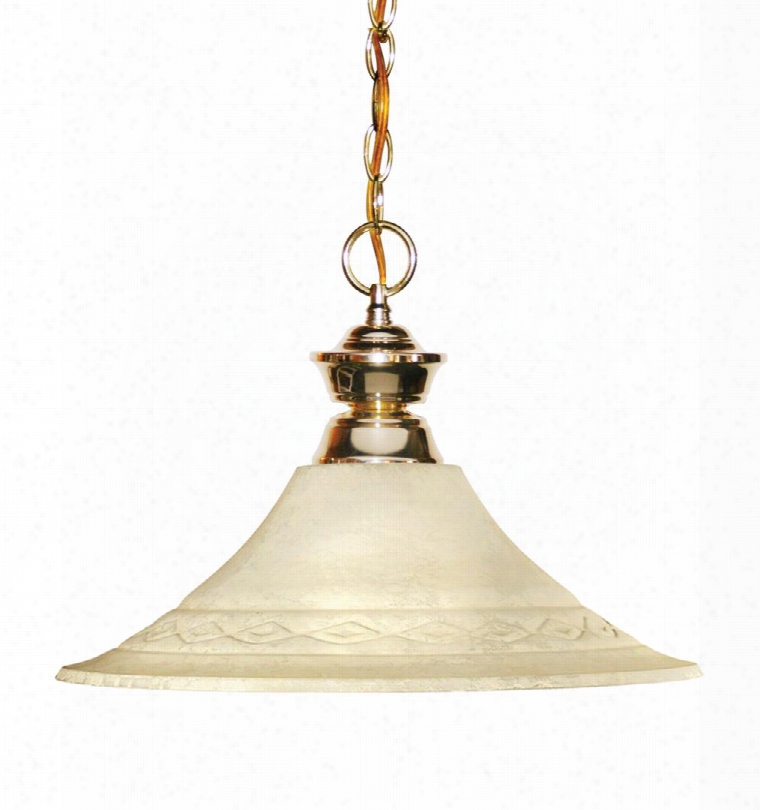 Shark 100701pb-fgm16 16.5" 1 Light Pendant Novelty Whimsical Billiardhave Steel Frame With Polished Brass Finish In Golden