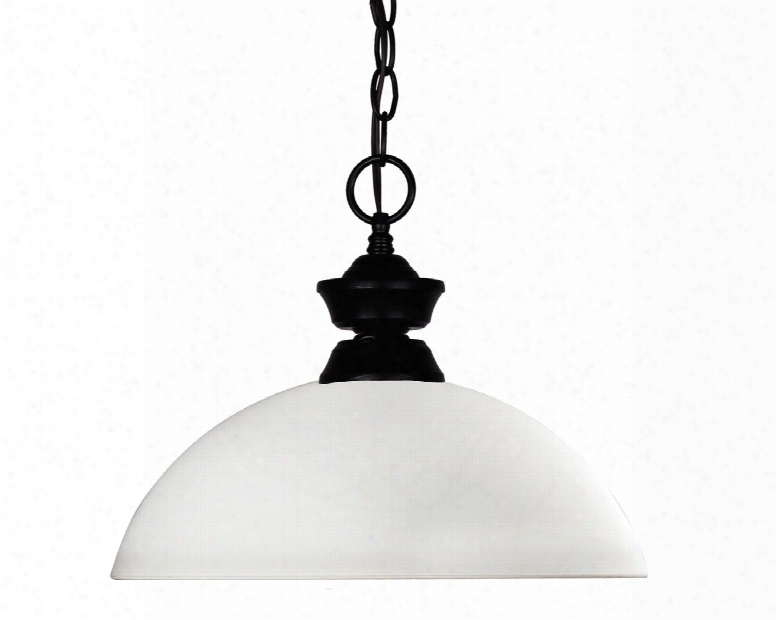 Shark/windsor 100701mb-dmo14 14" 1 Light Pendant Novelty Whimsical Billiardhave Steel Frame With Matte Black Finish In Matte