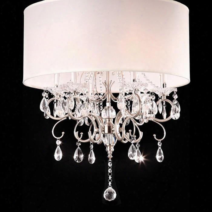 Sophy L95109h Ceiling Lamp With Crystal Lamp Contemporary Style Shade Size: 22" X 22" X 9.5" Max Watt: 40w Each In