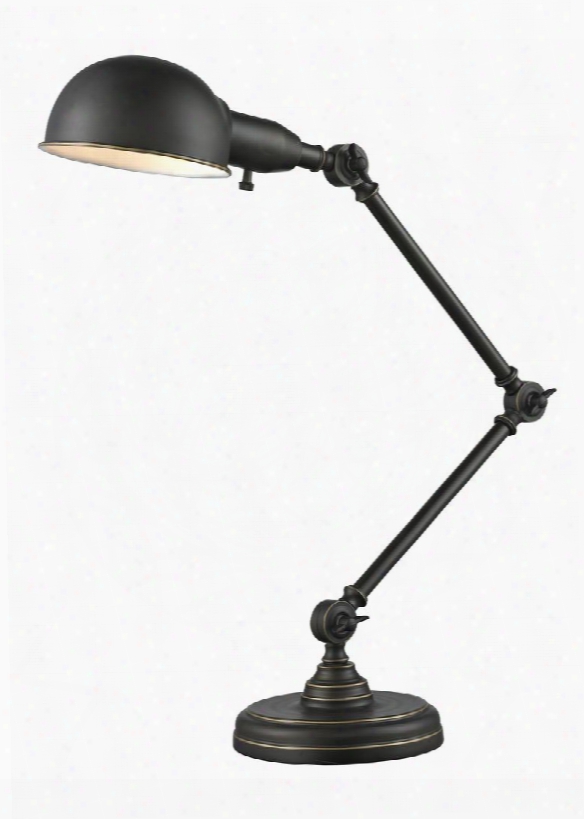 Stuart Tl118-ob 6.7" 1 Light Table Lamp Contemporary Utilitarianhave Steel Frame With Olde Bronze Finish In Olde