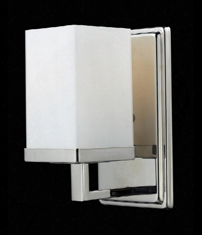 Tidal 1901-1v 4.5" 1 Light Vanity Light Transitional Fusionhave Steel Frame With Chrome Finish In Matte