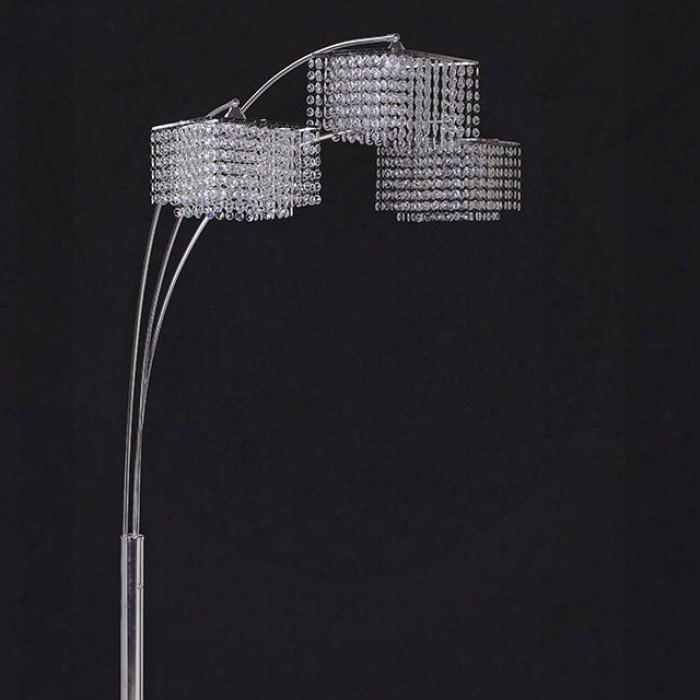 Tina L76932 Arch Lamp With Traditional Style Metal Height: 84" Max Watt: 40w Or 13w Cfl In