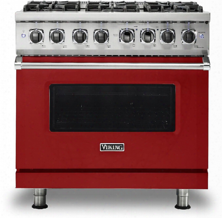 Vdr5366bar 36" 5 Series Dual Fuel Self-clean Sealed Burner Range With 6 Brass Sealed Burners 93500 Btu 5.6 Cu. Ft. Self Clean Convection Oven Automatic