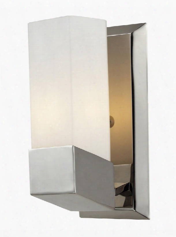 Zen 607-1s 4.5" 1 Light Wall Sconce Transitional  Fusionhave Steel Frame With Chrome Finish In Matte