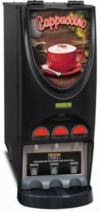 36900.0050 Imix-3 Black Hot Beverage System With 3 Hoppers Led Lighted Frnot Graphics Night Mode In Unsullied