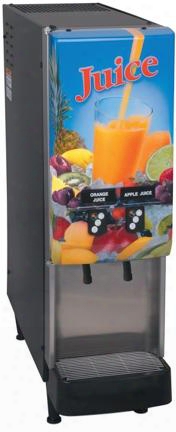 37900.0016 Jdf-2s Lit Door 2 Flavor Cold Beverage System With Led And Portion Control 8lbs Ice Bank Modular Dispense Deck Push-button In