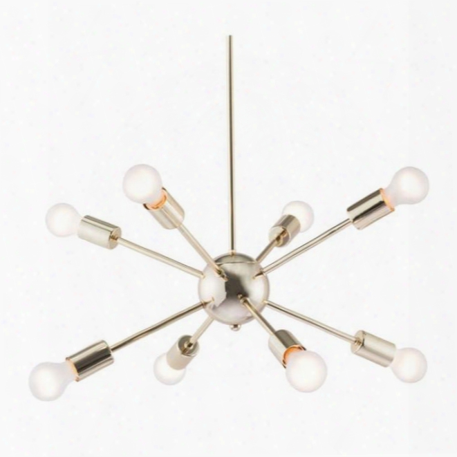 56018 59" Pilsner Ceiling Lamp With Multiple Golden Arms In