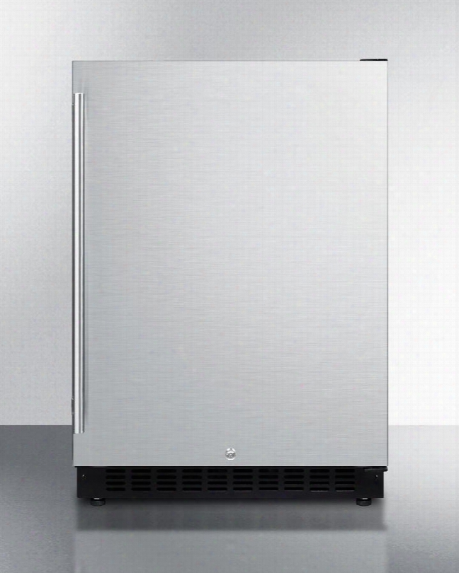 Al54css 24" Ada Compliant Commercial Compact Refrigerator With 4.8 Cu. Ft. Capacity Factory Installled Lock Frost Free Operation Open Door And High