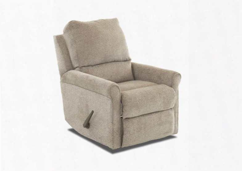 Baja Collection 91703h-rrc-fp 28" Rocking Reclining Chair With Fabric Upholstery Lumbar Tufted Cushions And Petite Rolled Arms In Furby