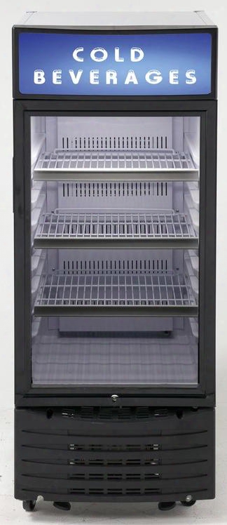 Bcc6q1bg 22" Commercial Beverage Center With 6 Cu. Ft. Capacity 3 Adjustable Wire Shelves Auto Defrost Led Lighting And Self Closing Door In