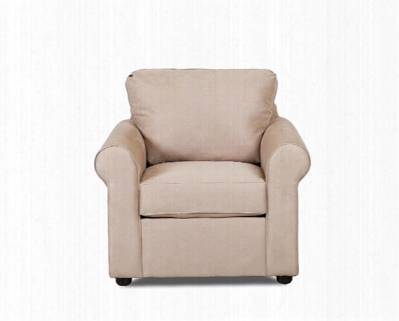 Brighton Collection 24900-c-mk 38" Chair With Rolled Arms Tight Back Welt Details And Fabric Upholstery In Microsuede