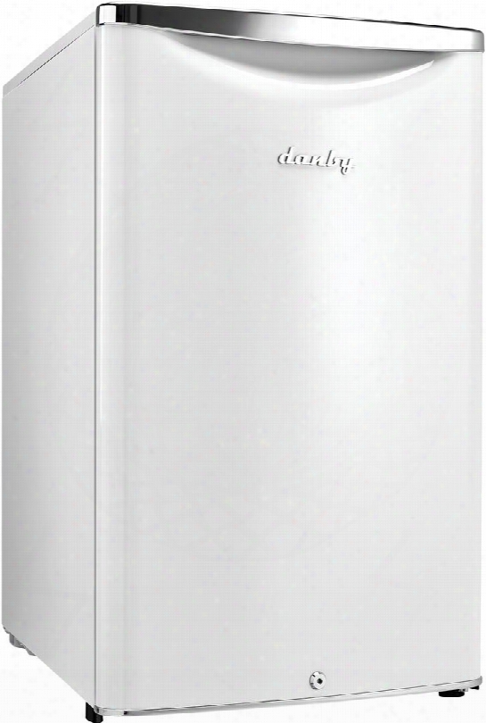 Dar044a6pdb 21" Energy Star Compliant Compact Refrigerator With 4.4 Cu. Ft. Storage Capacity Glass Shelves Interior White Led Lighting Canstor Beverage