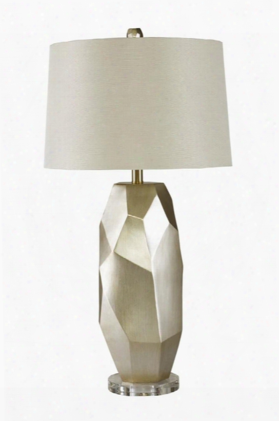 Darda Collection L235514 Table Lamp With Modified Drum Shade  3-way Switch Type A Bulb And Acrylic Material In Bronze