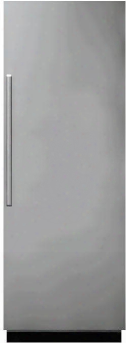 Drr24980rsskit1 24" Column Refrigerator With Side Led Lighting Precise Cooling Dual Ice Maker Camera And Wifi In Stainless Steel With Modern Style Door