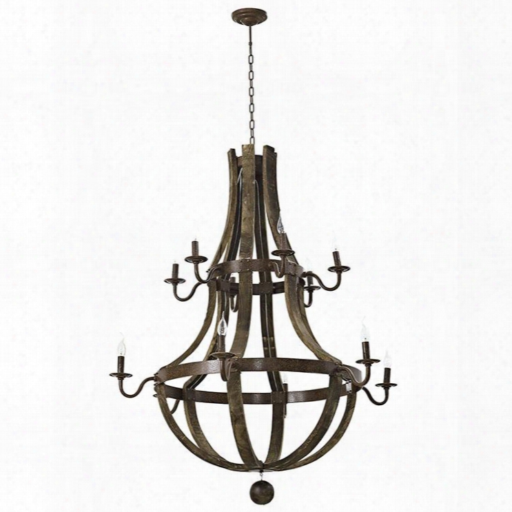 Eei-2109-brn Trebuchet Chandelier In