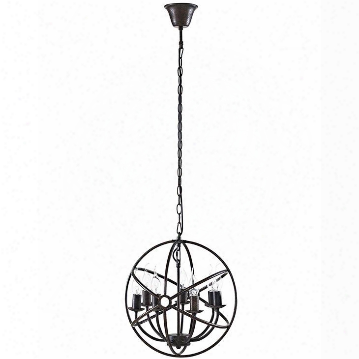 Eei-2112-brn Atom Chandelier In