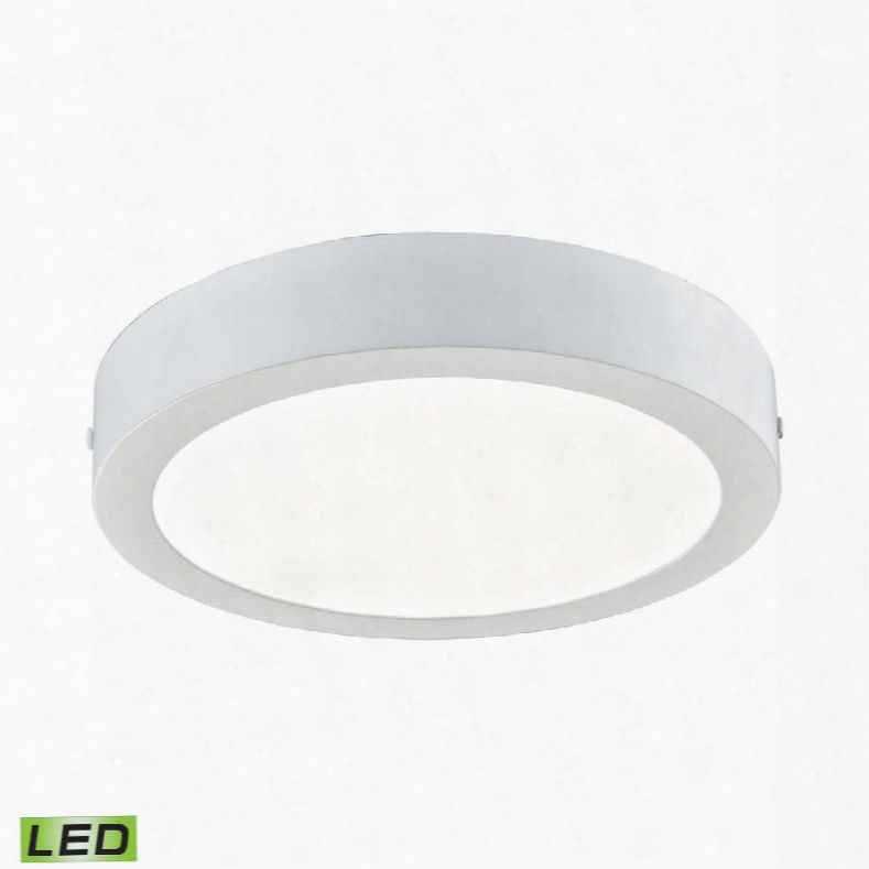 Fml5175-ac-30 Ringo 1 Light Ronud Led Flushmount In Matte White -