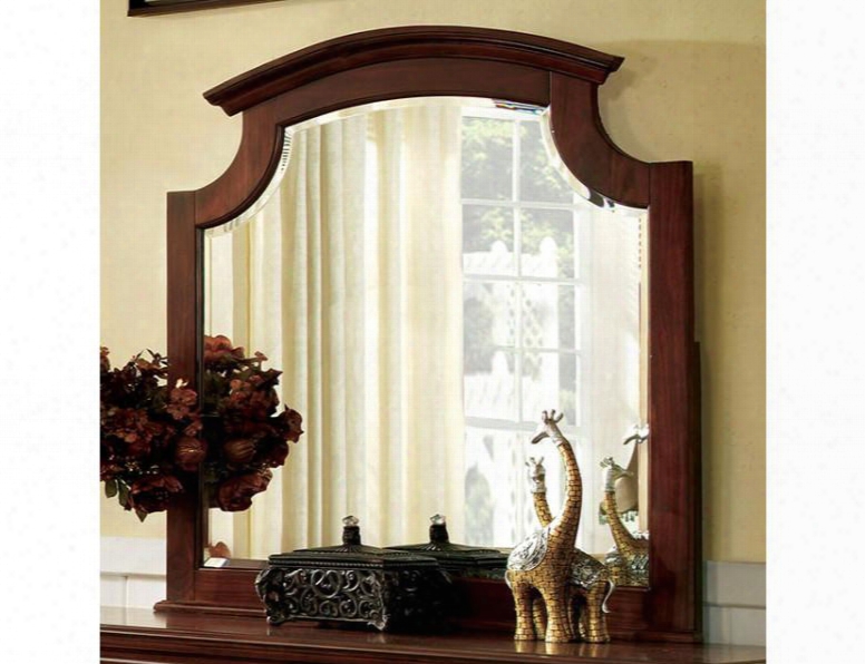 Gabrielle Ii Collection Cm7083m 39" X 42" Mirror With Beveled Edges Rectangle Shape European Style And Solid Wood And Wood Veneers Frame Construction In