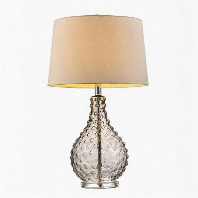 Gia L9710 27"h Table Lamp With Contemporary Translucent Base Height: 27" Glass In