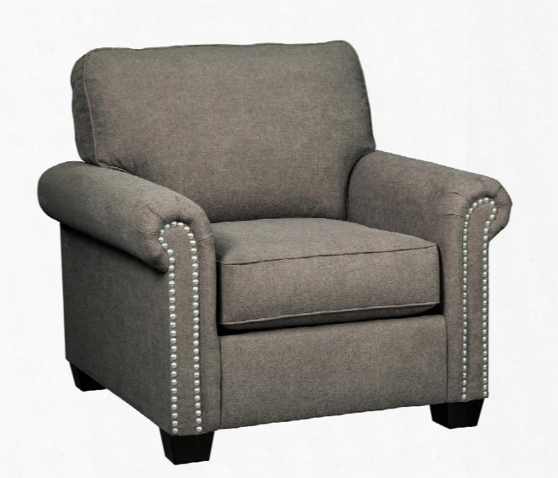 Gilman Collection 9260220 40" Chair With Rolled Arms Chenille Upholstery And Nail-head Accents In