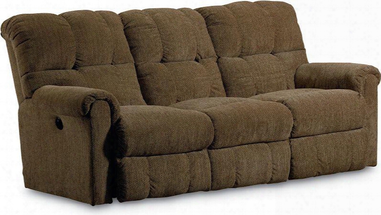 Griffin Collection 327-59/4148-21 82" Power Double Reclining Sofa With Fabric Upholstery Rolled Padded Arms Tufted Back Cushions And Traditional Manner In