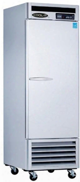 Kbsr1 Single Door Refrigerator Bottom Mount Compressor With 20.5 Cu.ft. Capacity 3 Shelves Led Interior Lighting Digital Temperature Display In Stainless