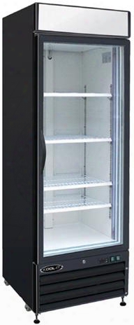 Kgf23 Single Glass Door Freezer With 23 Cu. Ft. Capacity 5/8 Hp Led Lighting Digital Temperature Display In