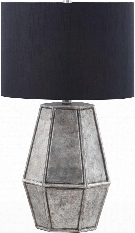 Lamps Collection 961228 Table Lamp With Metal Base Bulb Not Included And Drum Shade In Black