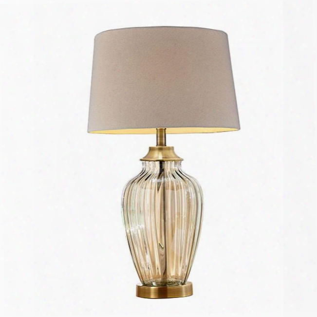 Lee L9713 28.5"h Table Lamp With Contemporary Translucent Base Height: 28.5" Glass In