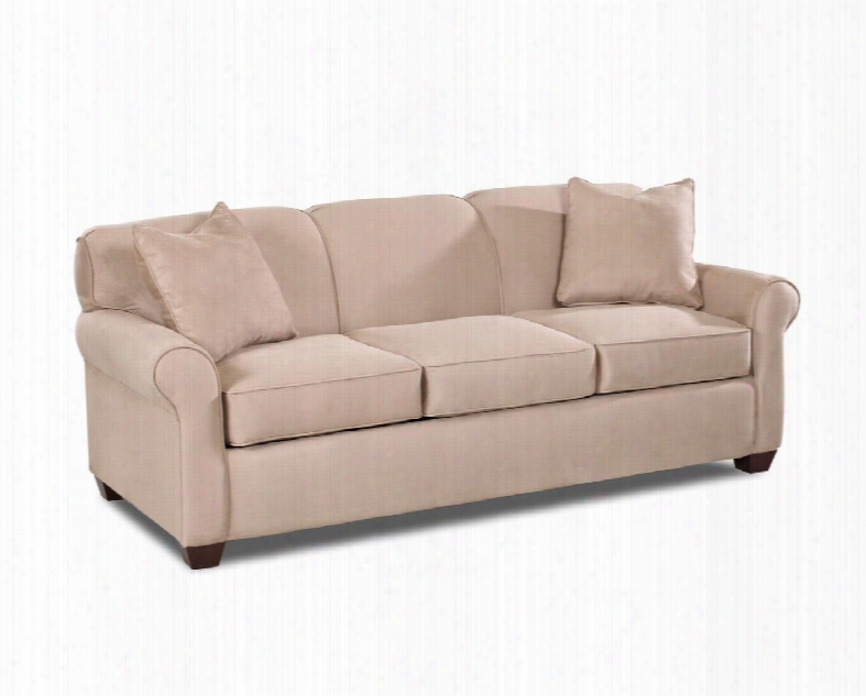 Mayhew Collection 97900-s-mk 81" Sofa With Rrolled Arms Welt Details Two Arm Pillows And Polyester Fabric Upholstery In Microsuede