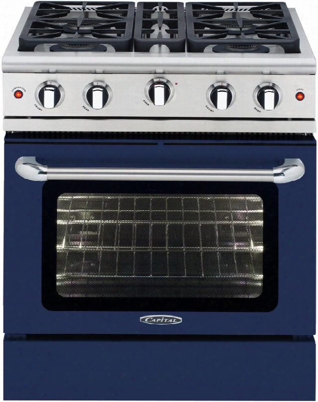 Mcr304dn 30" Precision Series Freestanding Range With 4 Power-flo Sealed Burners 4.9 Cu. Ft. Cpaacity Manual Clean Oven And Stay-cool Knobs In Cobalt