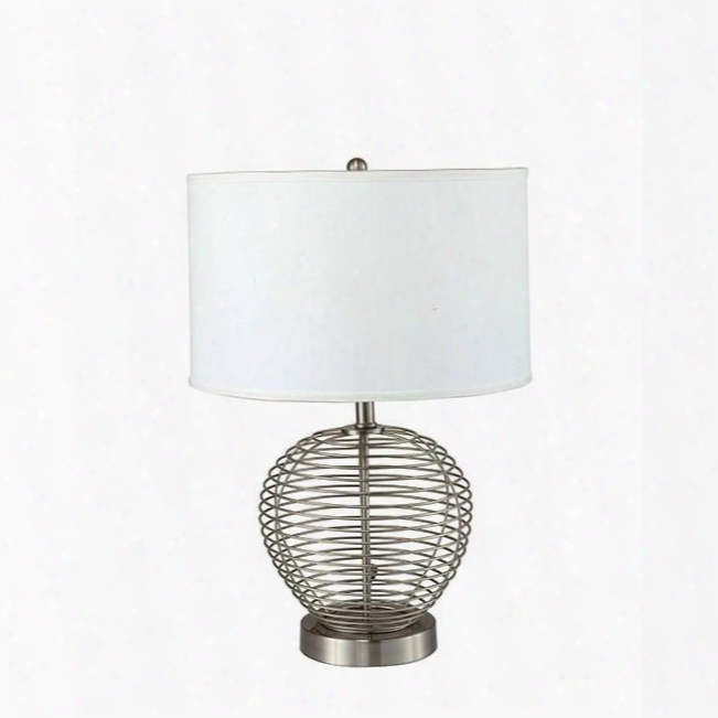 Mia L76291 10.5"h Table Lamp With Contemporary Wire Base Height: 10.5" Metal In