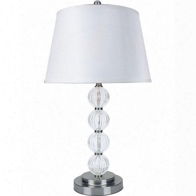 Oona L76188t-2pk 30"h Table Lamp With Contemporary Translucent Base Height: 11" Glass In