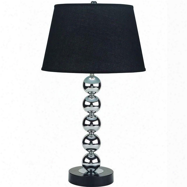 Opal L76257t-2pk 10"h Table Lamp With Contemporary Polished Base Height: 10" Metal  In