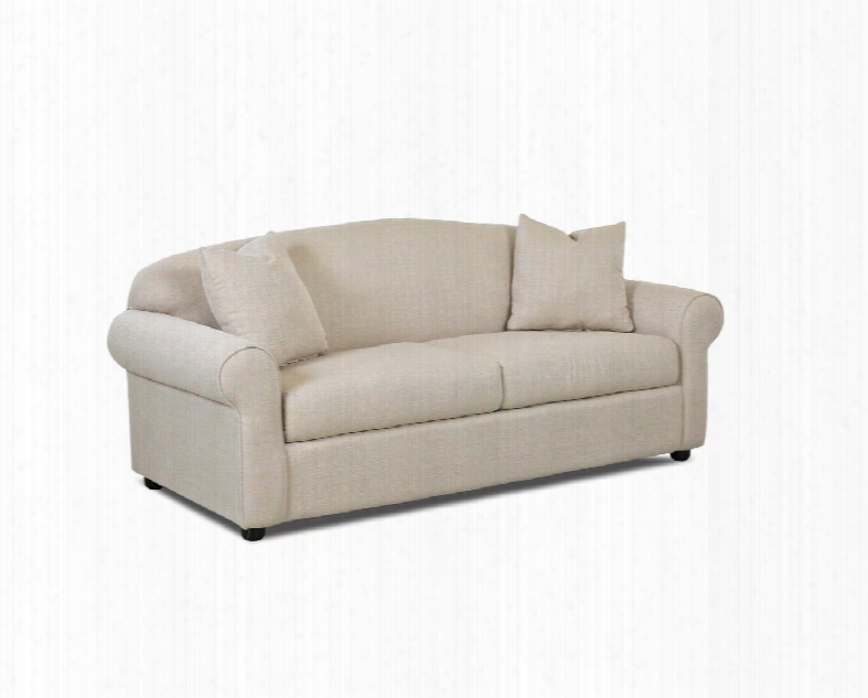 Possibilities Collection 500-s-hf 87" Sofa With Rolled Arms Two Arm Pillows And Polyester Fabric Upholstery In Hilo