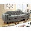 Ester Collection CM6852-SF 81" Sofa with Unique Tufted Design Wooden Tapering Legs and 2 Rolled Pillows in