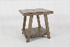 Transitions Finish Collection 1623-3 24" End Table with Plank Top Angled Legs Shelf in Light