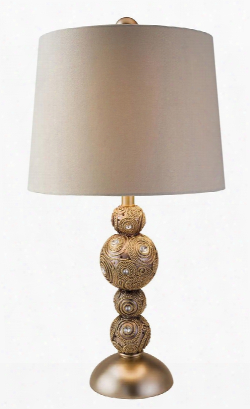 Sage L9269t 18.5"h Table Lamp With Traditional Embellished Base Height: 18.5" Polyresin In