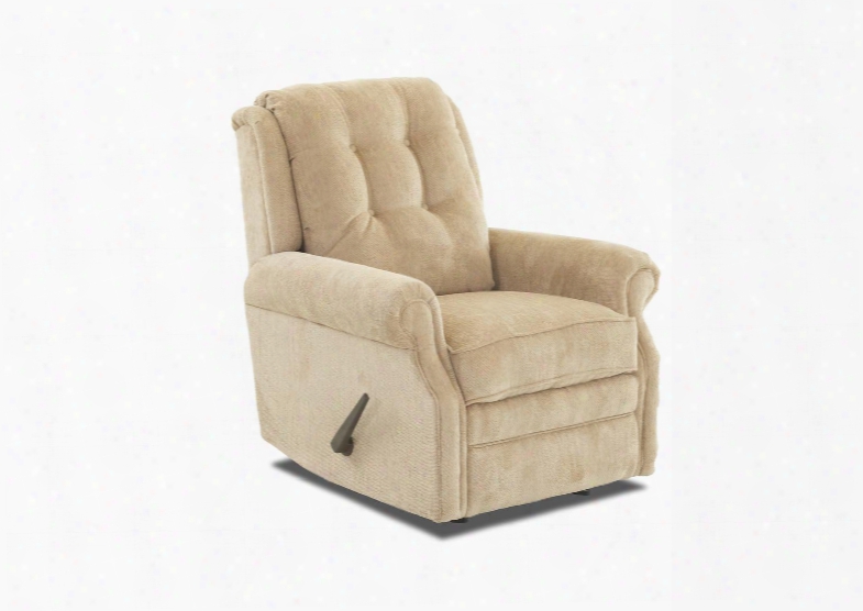 Sand Key Collection 57603h-rrc-fo 32" Rocking Reclining Chair With Easy Pull Handle Petite Rolled Arms Button Tufted Back And Welted Panel Cushion In Furby