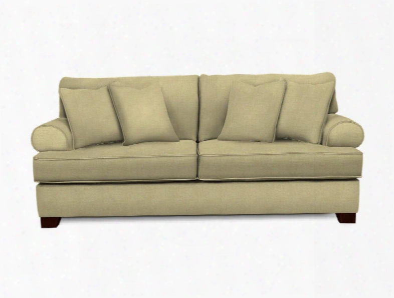 Serenity Collection 4240-3/8763-83 85" Sofa With Plush Rolled Arms Welting Details And Tapered Feet In Beige Witth Affinity