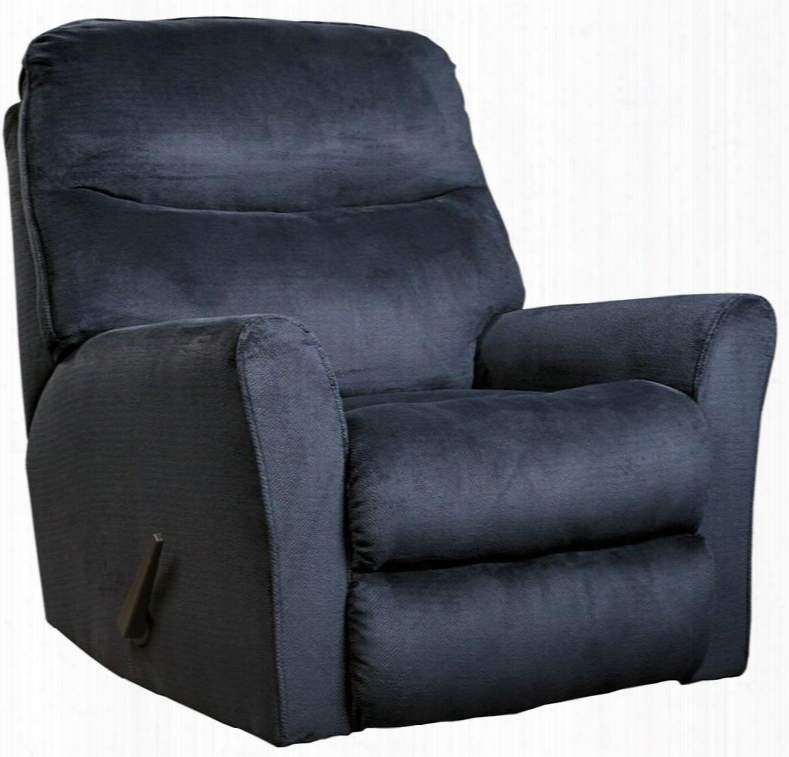 Signature Design By Ashley Cossette Fsd-1069rec-mid-gg 42" Rocker Recliner With Rolled Padded Arms Plush Pillow Back Rocker Feature Lever Recliner And