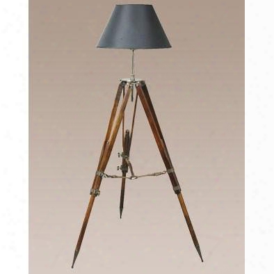 Sl019b Campaign Tripod Lamp Black