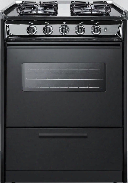 Ttm6107cswrt 24" Freestanding Gas Range With 4 Sealed Burners 2.92 Cu. Ft. Oven Capacity Porcelain Construction Broiler Compartment Stainless Steel