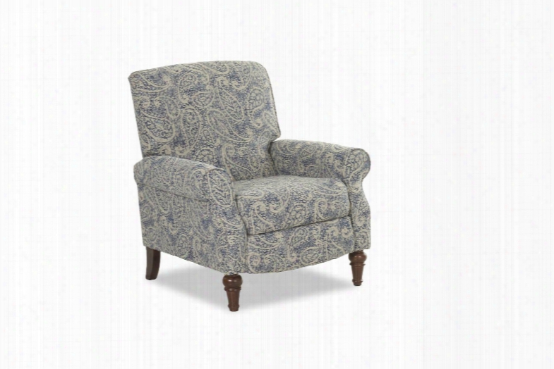 Upton Collection 20508-hlrc-ni 35" Recliner With Fabric Upholstery Front Turned Legs And Rolled Arms In Nesling